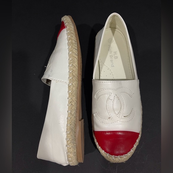 H.B High Brand Flat Slip On Braided Espadrille Shoes Womens Sz 38/US 7 - Picture 9 of 12